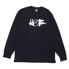 HUF &times; ERIC HAZE HAZE REMIX L/S TEE BLACK画像