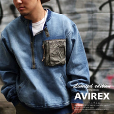 AVIREX JOG DENIM PULLOVER 6113337画像