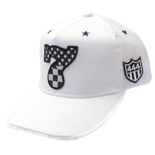 YOSHINORI KOTAKE 星条旗柄 7LOGO MESH CAP WHITE画像