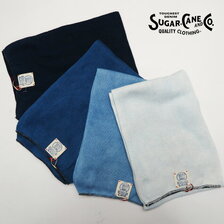 SUGAR CANE 阿波本藍染め コットンスカーフ SC02680画像