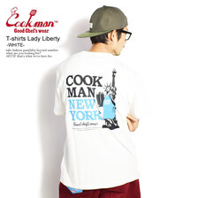 COOKMAN T-shirts Lady Liberty -WHITE- 231-11001画像