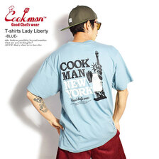 COOKMAN T-shirts Lady Liberty -BLUE- 231-11001画像