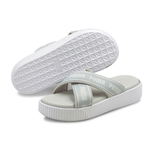 PUMA PLATFORM SLIDE TAPE Gray Violet-Puma White 380677-02画像