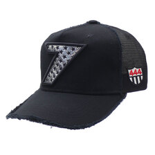 YOSHINORI KOTAKE DESIGN METALLIC柄 7LOGO MESH CAP BLACK画像