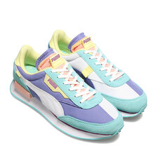 PUMA FUTURE RIDER SLASH CB Puma White-Hazy Blue-Yellow Pear 382353-02画像