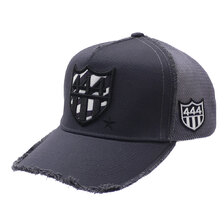 YOSHINORI KOTAKE DESIGN ZEBRA柄 444LOGO MESH CAP GRAY画像