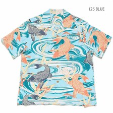 SUN SURF S/S RAYON HAWAIIAN SHIRT "CARP" SS38581画像