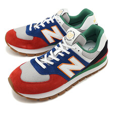 new balance ML574DRY BLUE/RED画像