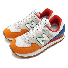 new balance ML574DRU GRAY/ORANGE画像