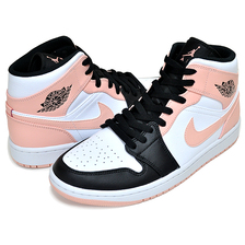 NIKE AIR JORDAN 1 MID white/arctic orange-black 554724-133画像