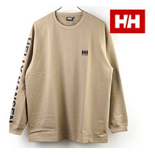 HELLY HANSEN L/S Letter Tee WET SAND HE32126画像