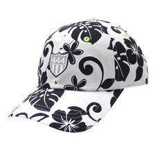 YOSHINORI KOTAKE DESIGN ALOHA柄 6-Panel CAP WHITExBLACK画像