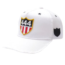 YOSHINORI KOTAKE DESIGN EMBLEM 444LOGO MESH CAP WHITE画像