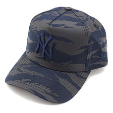 NEW ERA 9FORTY A-Frame タイガーストライプカモネイビー ニューヨーク・ヤンキース 12742721画像