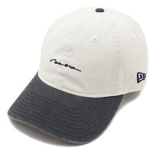 NEW ERA 9THIRTY イタリアンウォッシュ newera オフホワイト/ネイビー 12742729画像