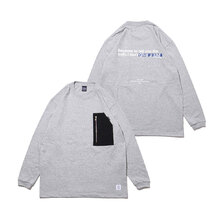 APPLEBUM Rich in Color Fastner L/S Tee H.GREY画像