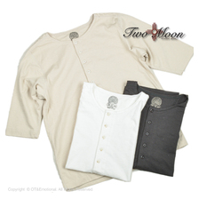 Two Moon no.20277 Half sleeve henley neck tee画像