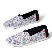 TOMS Marvel ALPARGATA 3.0 White Marvel Concept Art Print 10015422画像