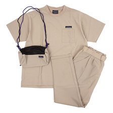 THOUSAND MILE MENS SUMMER VACATION SET UP GREIGE NP12011画像