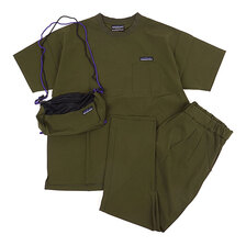 THOUSAND MILE MENS SUMMER VACATION SET UP OLIVE NP12011画像