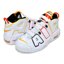 NIKE AIR MORE UPTEMPO (GS) RAYGUNS white/university gold DD9282-100画像