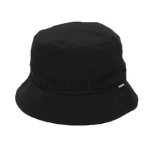 atmos RIP STOP JUNGLE HAT BLACK MAT21-S037画像
