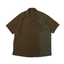 MANASTASH &times; atmos MILTARY REMAKE SHIRT OLIVE MAT21-S045画像