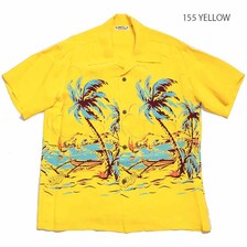 SUN SURF S/S RAYON HAWAIIAN SHIRT "ISLAND PALM BREEZE" SS38574画像