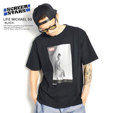 SCREEN STARS LIFE MICHAEL SS -BLACK-画像