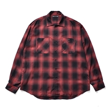 MINEDENIM Rayon Ombre Check Loose Work SH MND-TSK001画像