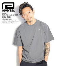 reversal 4WAY BIG SILHOUETTE DRY TEE -GUNMETAL- RV21SS010画像
