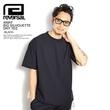 reversal 4WAY BIG SILHOUETTE DRY TEE -BLACK- RV21SS010画像