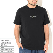 FRED PERRY Embroidered S/S Tee M1609画像
