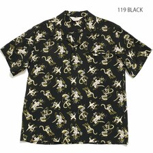 STAR OF HOLLYWOOD HIGH DENSITY RAYON S/S OPEN SHIRT "FANCY CATS" SH38637画像