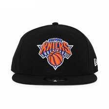 NEW ERA NEW YORK KNICKS 9FIFTY SNAPBACK CAP BLACK NR70353262画像