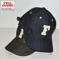 FULLCOUNT 6Panel Denim Baseball Cap 'F' Patch 6843画像