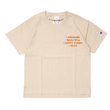 RHC Ron Herman &times; Champion Love Crewneck Tee BEIGE画像