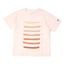 RHC Ron Herman &times; Champion Rainbow Crewneck Tee PINK画像
