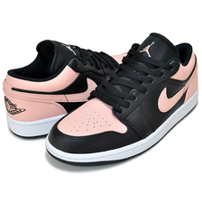 NIKE AIR JORDAN 1 LOW black/arctic orange-white 553558-034画像