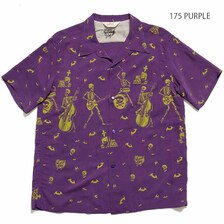 STAR OF HOLLYWOOD by VINCE RAY HIGH DENSITY RAYON S/S OPEN SHIRT "THE SKELETONES" SH38622画像