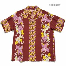SUN SURF S/S RAYON HAWAIIAN SHIRT "POLYNESIAN BORDER" SS38568画像
