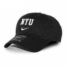 NIKE NEW YORK UNIVERSITY NYU HERITAGE 86 STRAPBACK CAP BLACK C-11127-00A画像