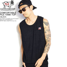 The Endless Summer COMFORTABLE PILE TANK TOP -BLACK- FH-1574309画像