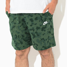 NIKE Club FT Camo Short Green Camo DA0040-337画像