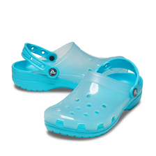crocs Classic Translucent Clog Digital Aqua 206908-4SL画像