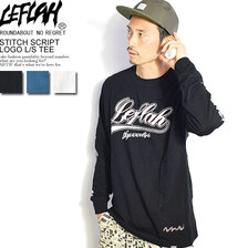 LEFLAH STITCH SCRIPT LOGO L/S TEE画像