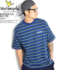 Mark Gonzales BORDER S/S BIG TEE -NAVY- 2G7-11332画像