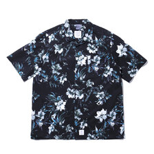 APPLEBUM Flower S/S Aloha Shirt BLACK画像