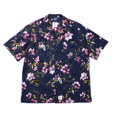 APPLEBUM Flower S/S Aloha Shirt NAVY画像