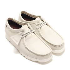 Clarks Wallabee GTX White Leather 26160317画像